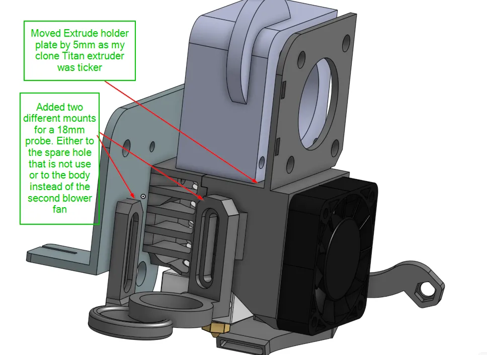 Giá đỡ Titan Clone cho máy in 3D Ender 3 với Volcano