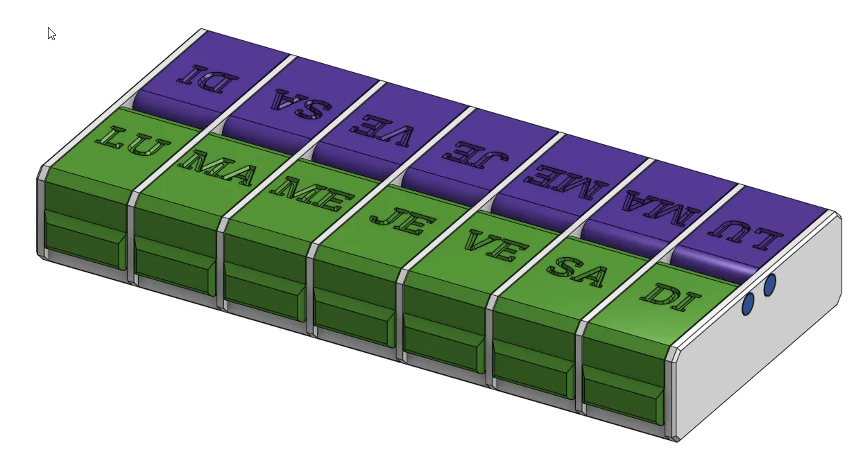 Hộp đựng thuốc 7 ngăn cho cả tuần