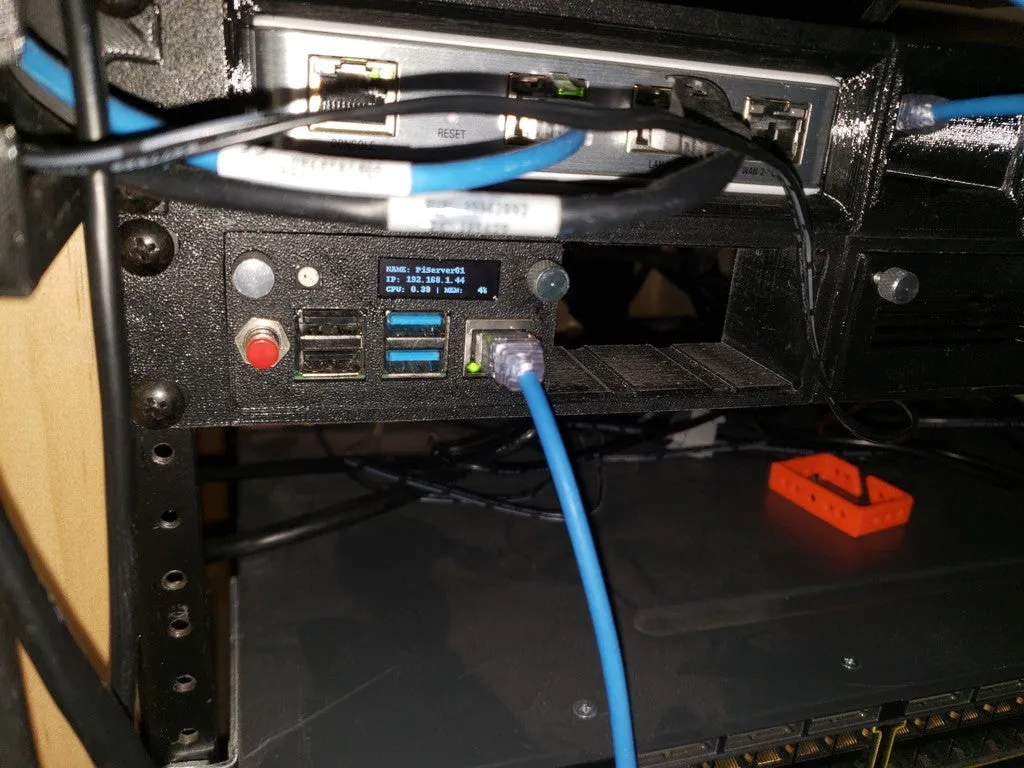 Giá đỡ máy chủ 19" 1U cho Raspberry Pi Zero/3b+/4/5