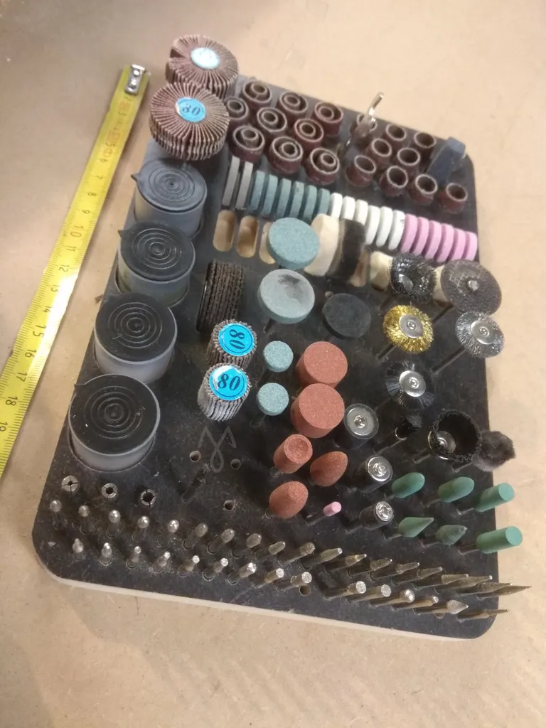 Khay đựng dụng cụ lớn giống Dremel cho phụ kiện trục 3mm