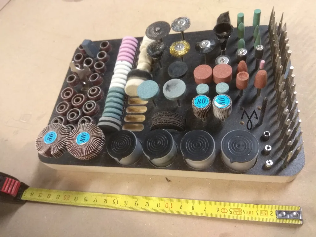 Khay đựng dụng cụ lớn giống Dremel cho phụ kiện trục 3mm