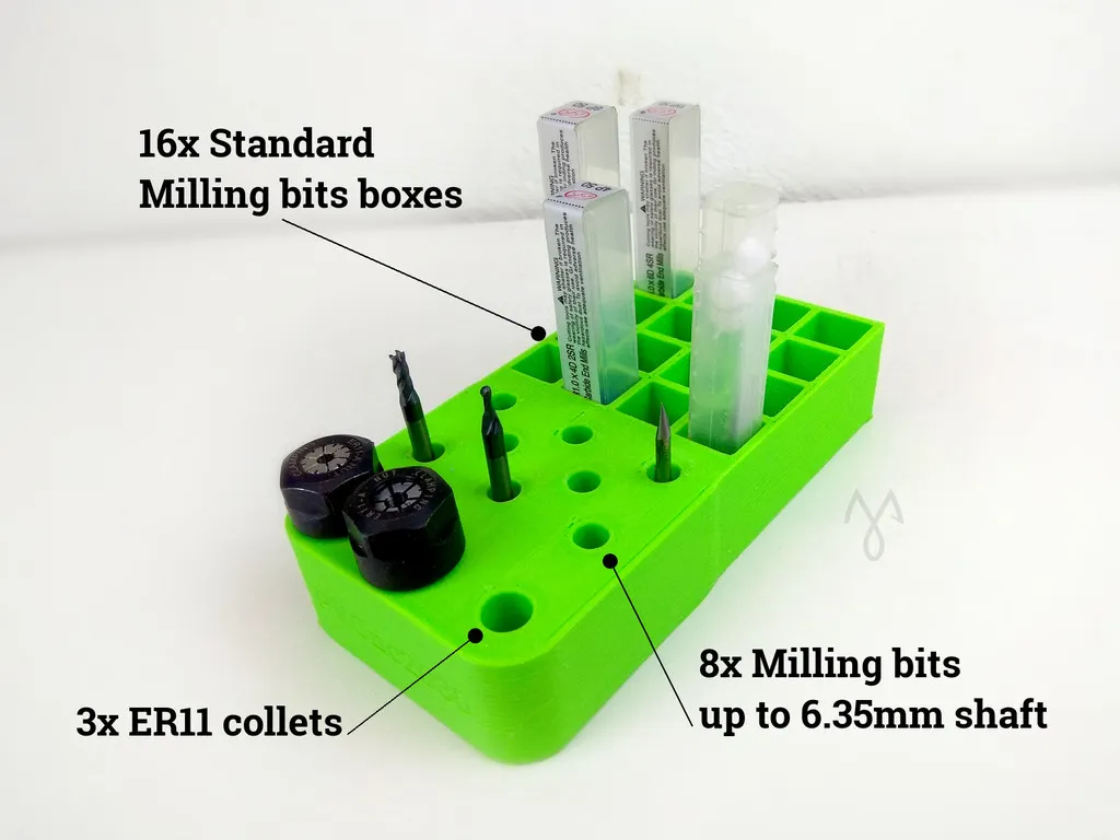 Khay chứa phụ kiện và mũi khoan ER11 CNC