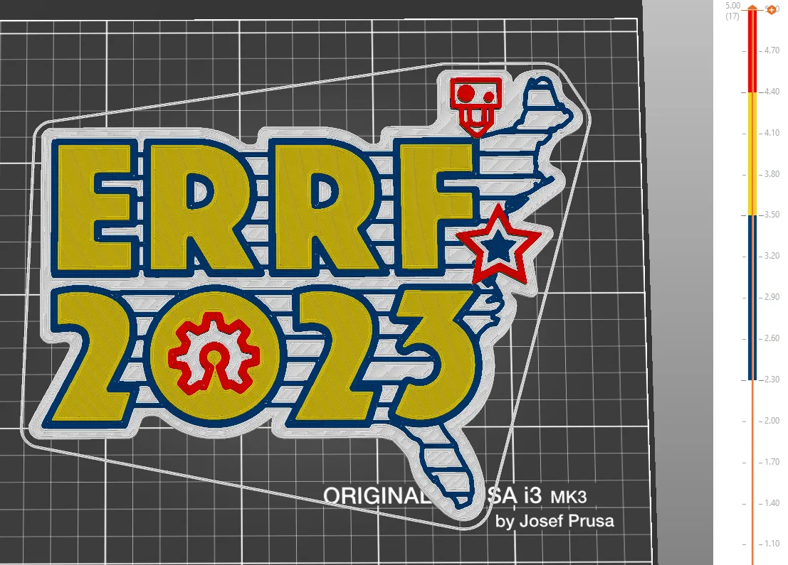 Thay đổi lớp logo ERRF2023 cho máy in tiêu chuẩn