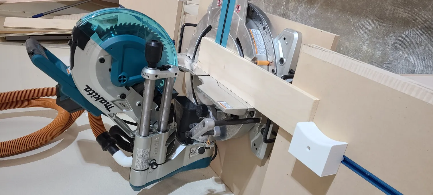 Khối dừng cho t-track tiêu chuẩn trên máy cắt miter