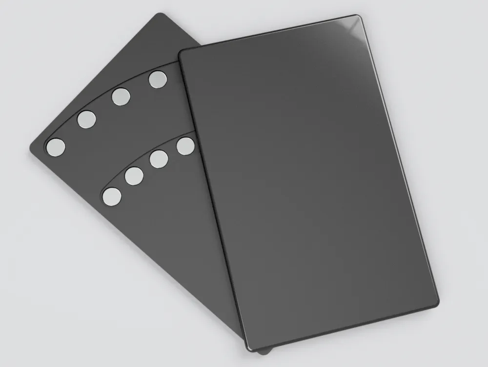 Slider fidget kích thước thẻ tín dụng với nam châm 5mm và 6mm