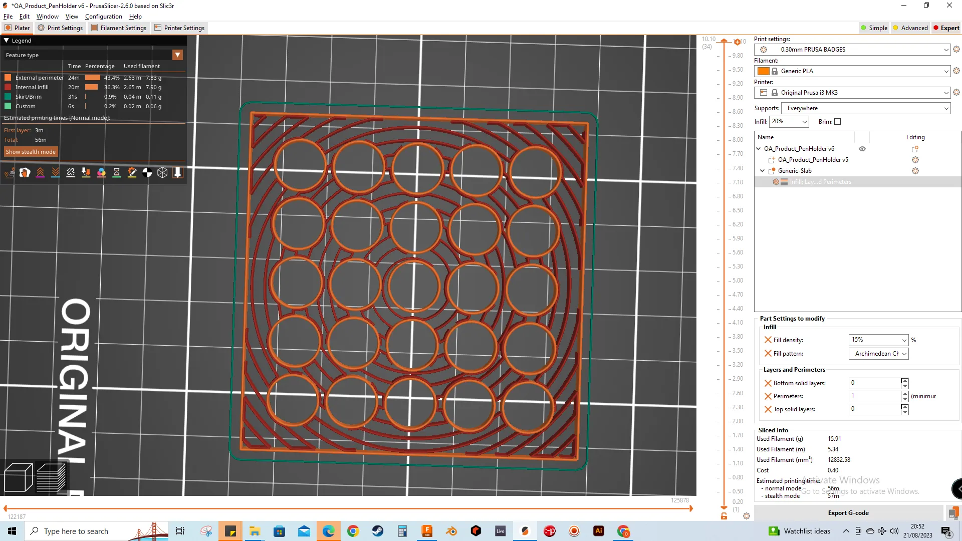 Giá đỡ bút Uni Pin cho bàn làm việc văn phòng