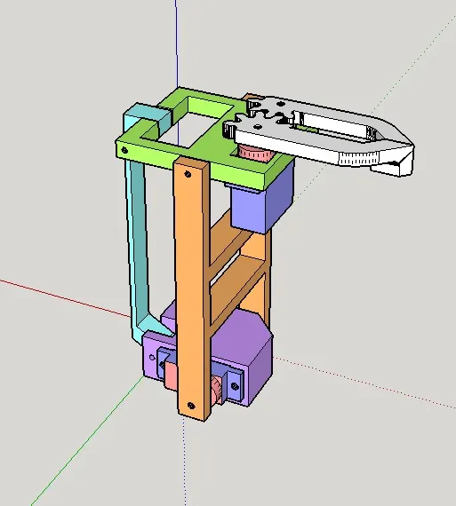 Cánh tay robot servo 2 DOF đơn giản nhất với kẹp