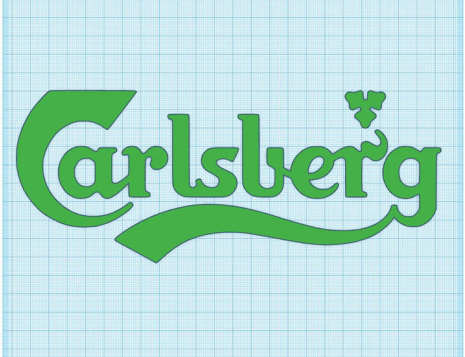 Biểu tượng Carlsberg với định dạng STL
