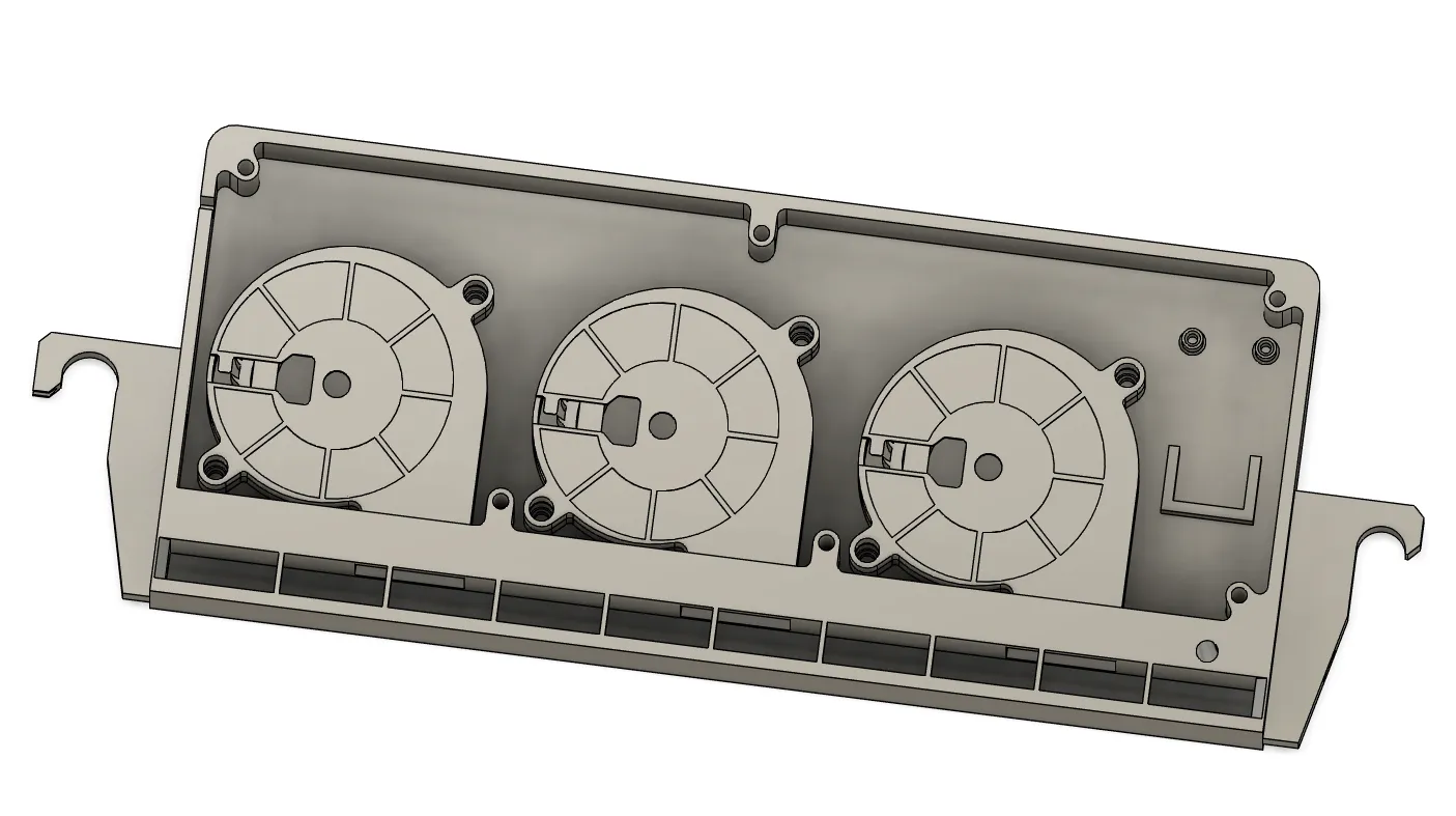 Hệ thống làm mát phụ cho Ender 3 S1 với ba quạt 5015