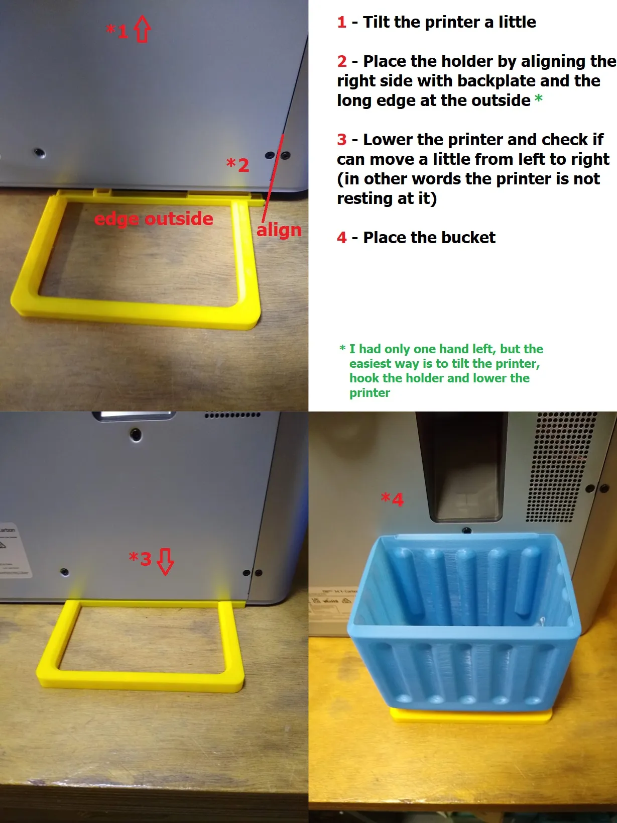 Giá đỡ và thùng chứa cho Bambu Lab X1 dễ sử dụng, in nhanh và ...