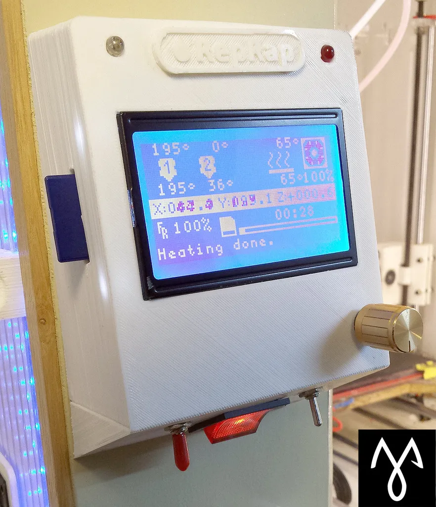 Giá đỡ thông minh ReprapDiscount 12864 với đèn và công tắc