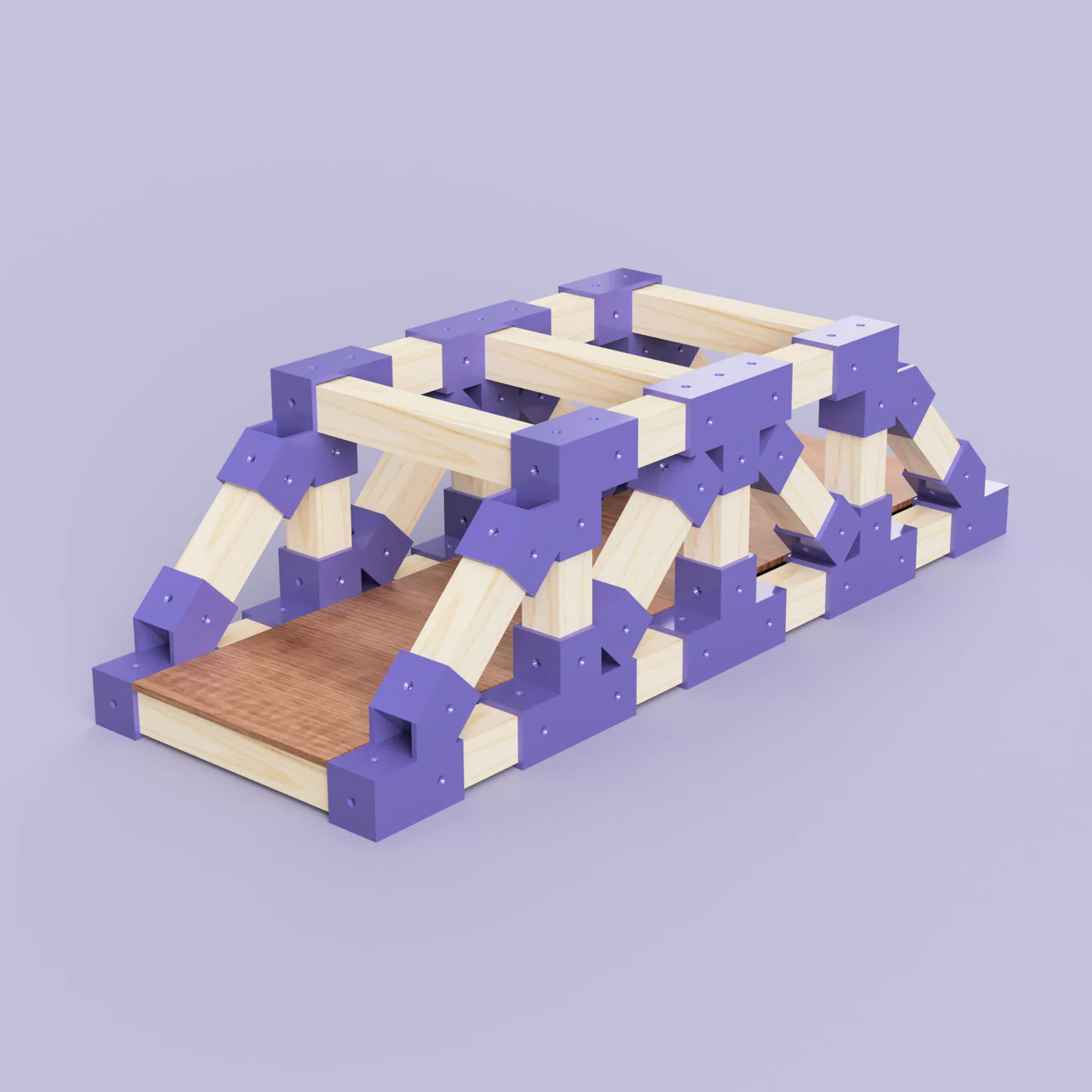 Bộ sưu tập cầu truss với thiết kế Pratt và Howe