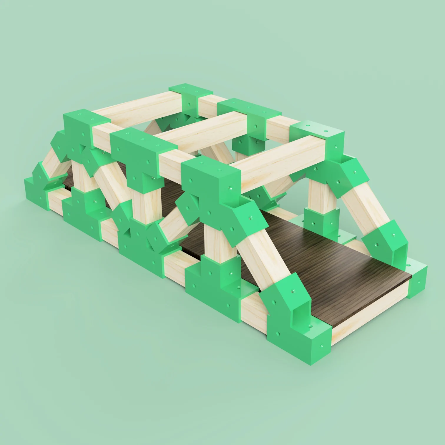 Bộ sưu tập cầu truss với thiết kế Pratt và Howe