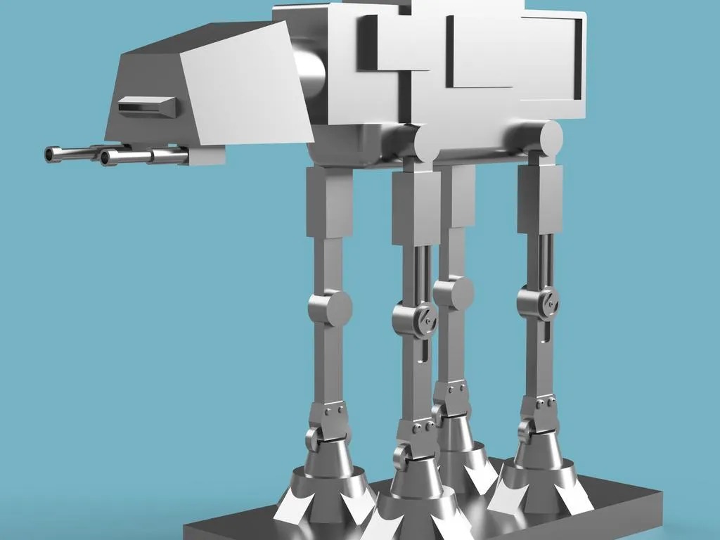 Mô hình AT-AT từ Star Wars được thiết kế lại trong Fusion 360