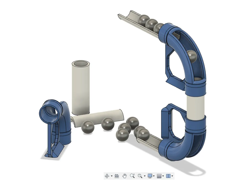 Đường đua bi cầu trong mê cung bằng ống PVC 1 inch