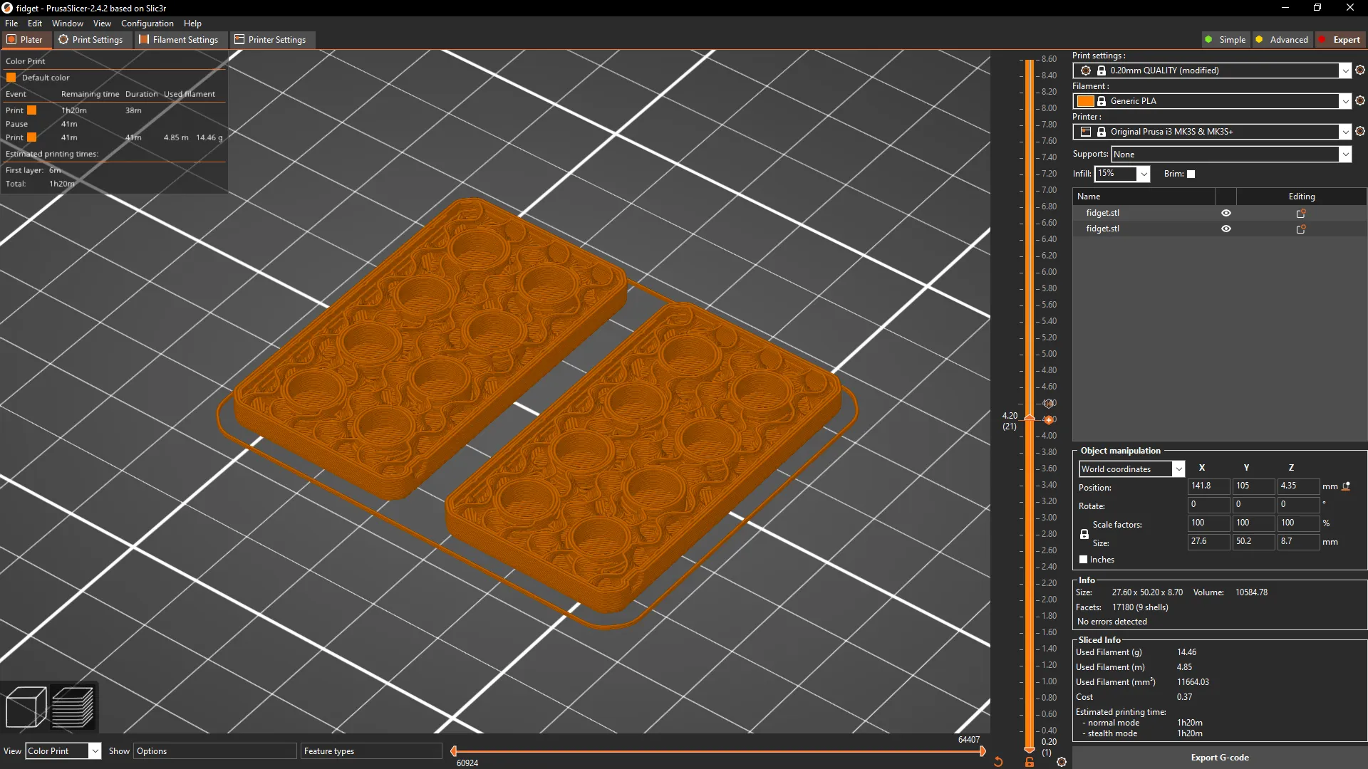 Đồ chơi xoay từ tính độc đáo với nam châm 2x8