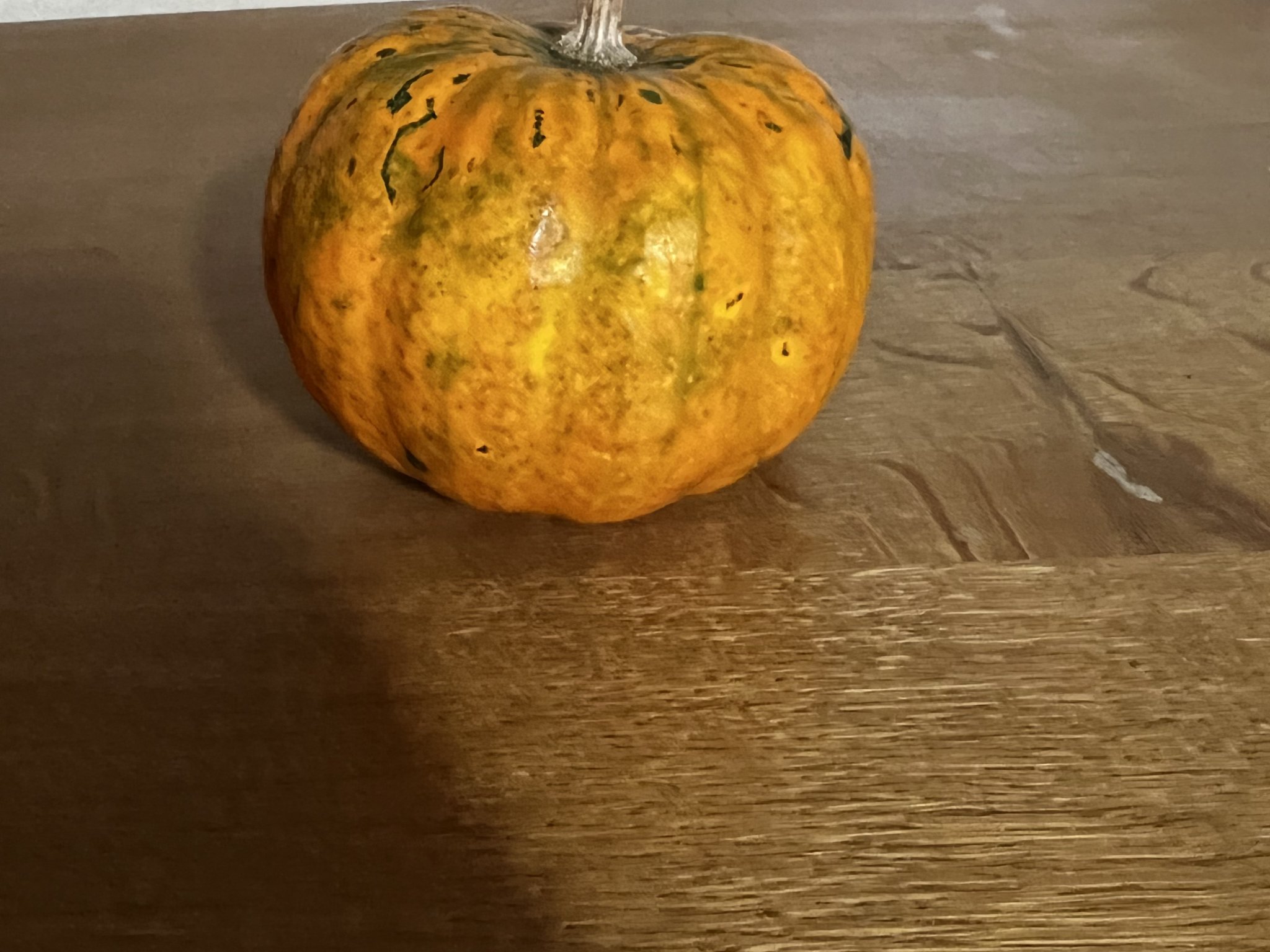 Quả bí ngô thật quét 3D bằng máy RevoPoint