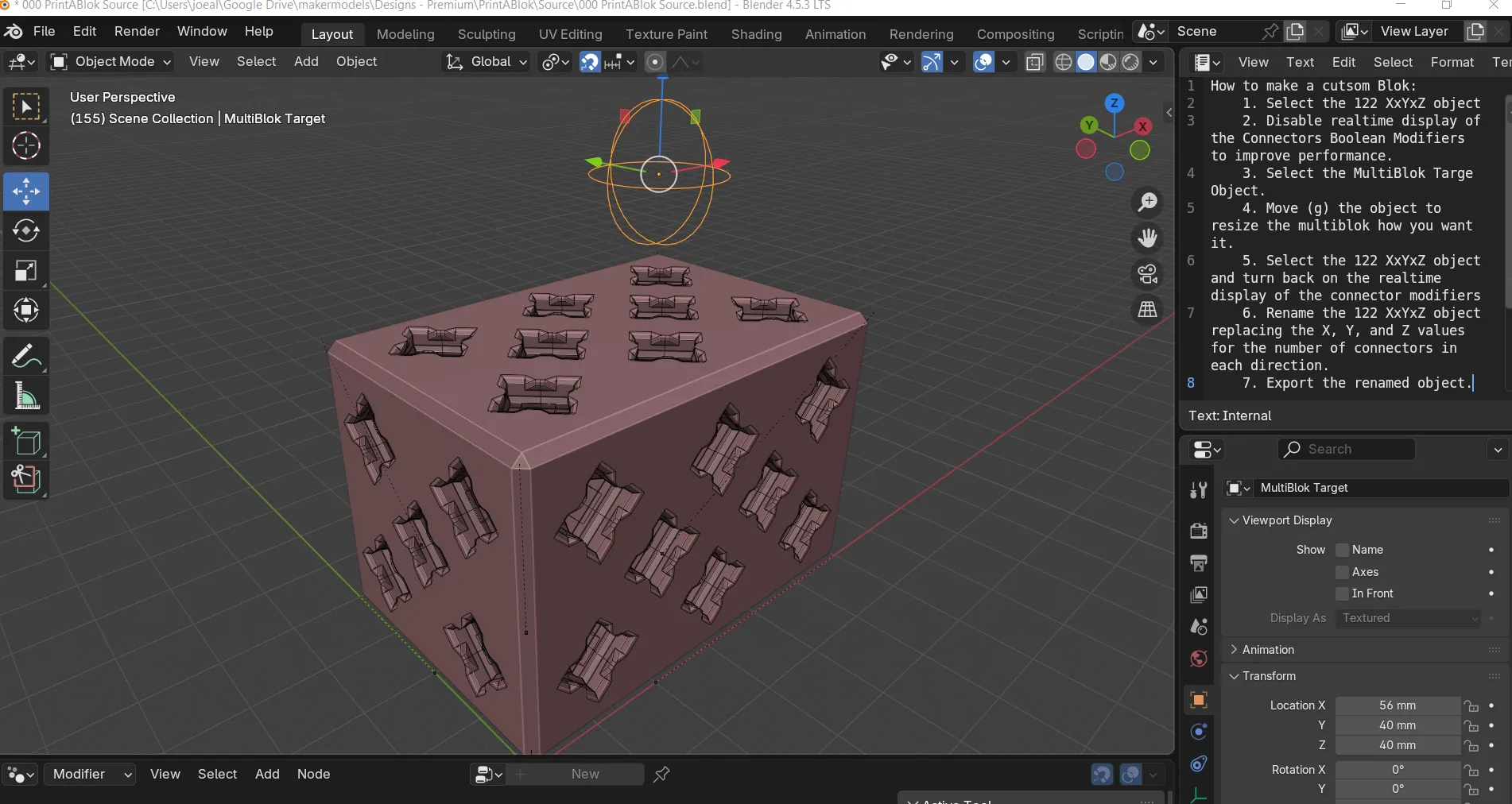 Đồ chơi xây dựng PrintABlok tương tác cho máy in 3D