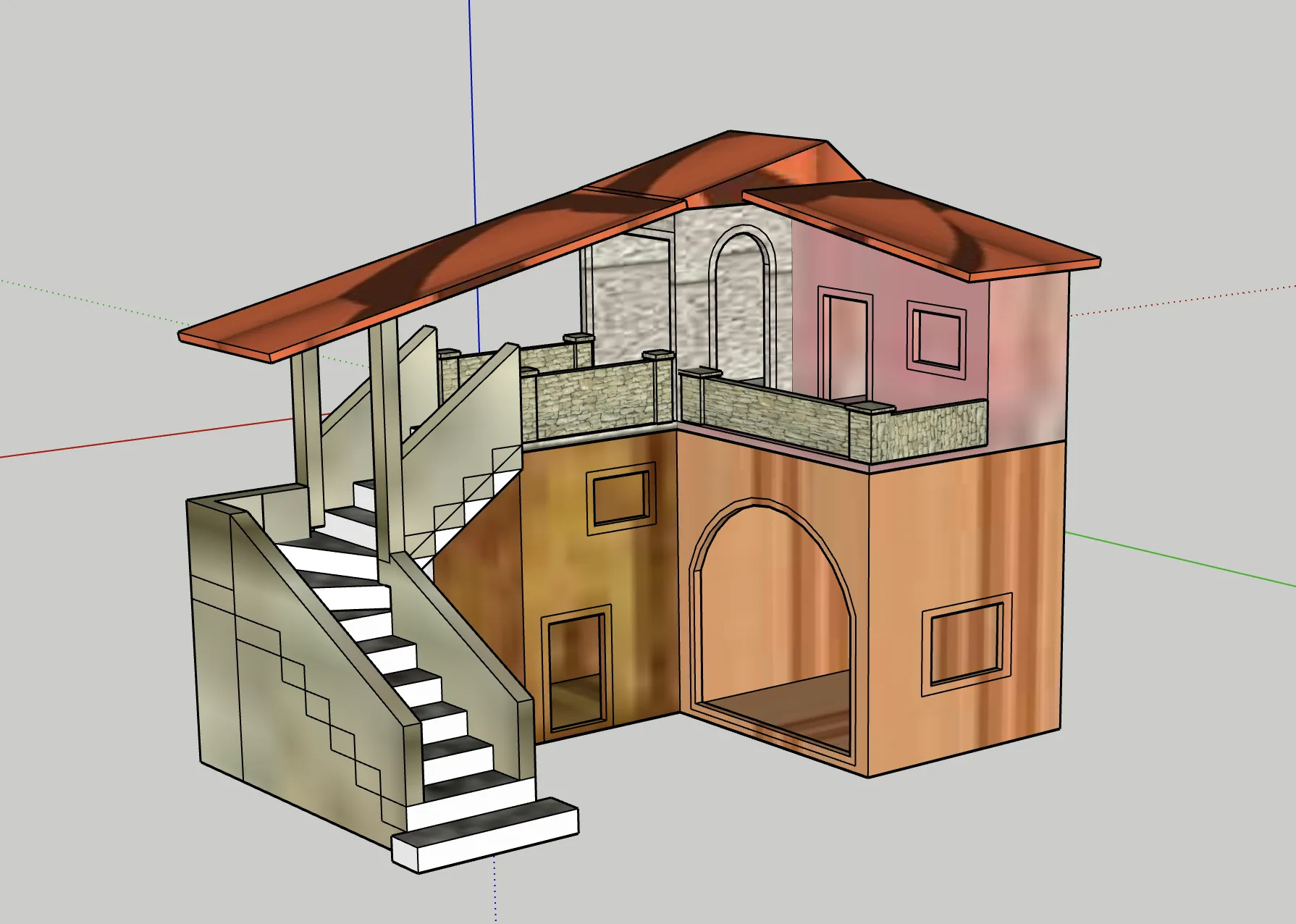 Nhà thờ Giáng sinh GT 21 thiết kế bằng SKETCHUP