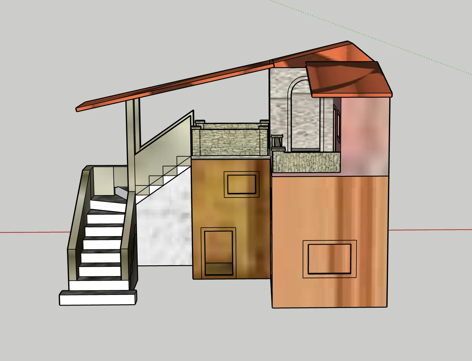 Nhà thờ Giáng sinh GT 21 thiết kế bằng SKETCHUP