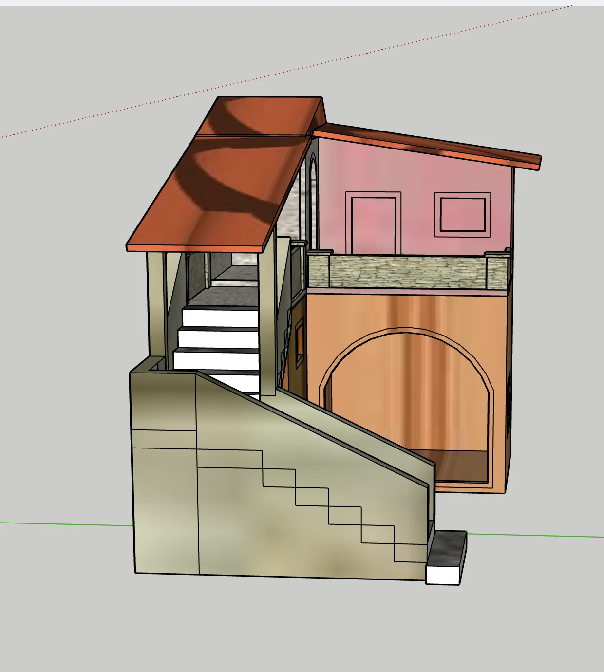 Nhà thờ Giáng sinh GT 21 thiết kế bằng SKETCHUP