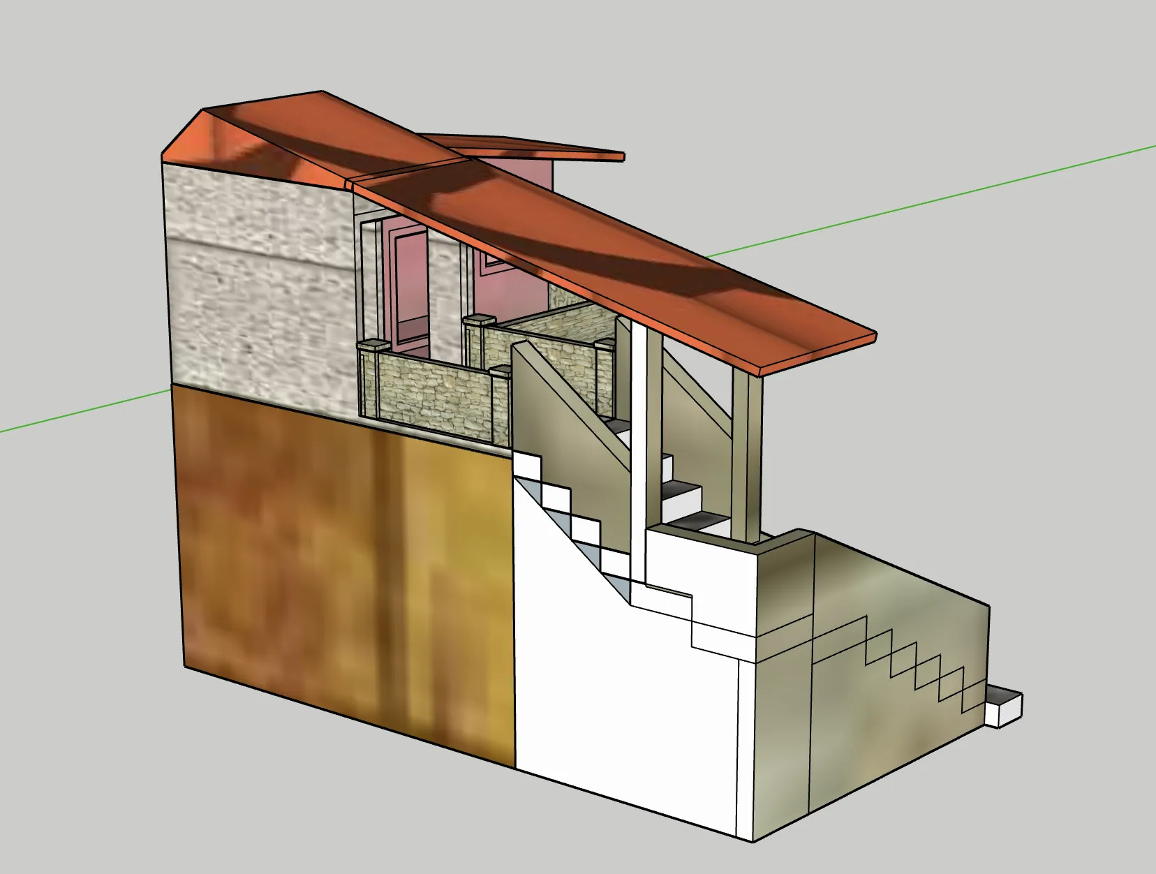 Nhà thờ Giáng sinh GT 21 thiết kế bằng SKETCHUP