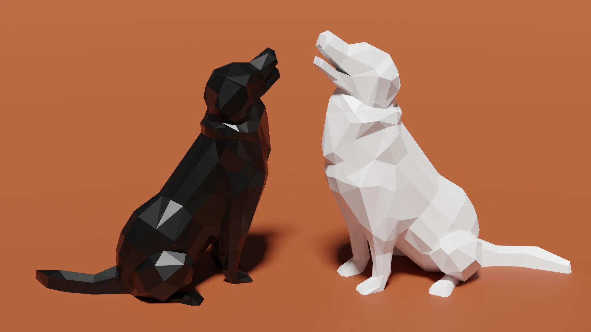 Chó Labrador Golden Retriever dễ thương làm giá đỡ đồ nhỏ