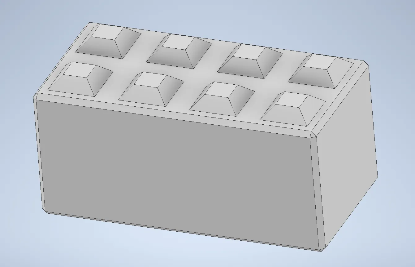 Gạch xếp chồng đơn giản 12 x 6 x 6 cm