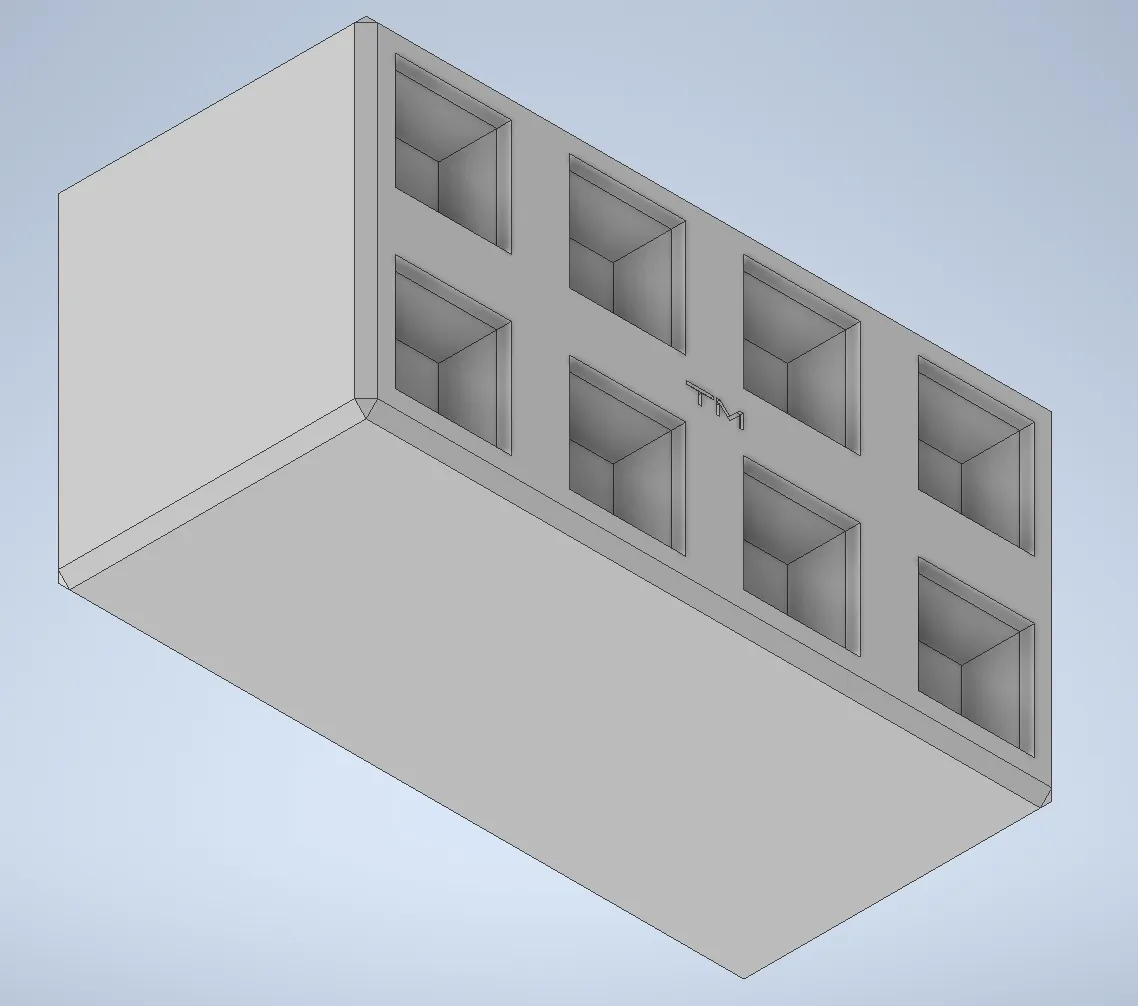 Gạch xếp chồng đơn giản 12 x 6 x 6 cm