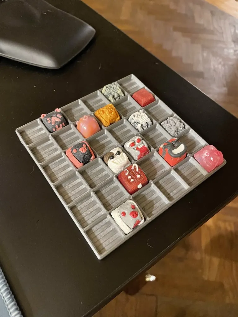 Khay đựng keycaps thủ công 6x6 cho bộ sưu tập nghệ thuật