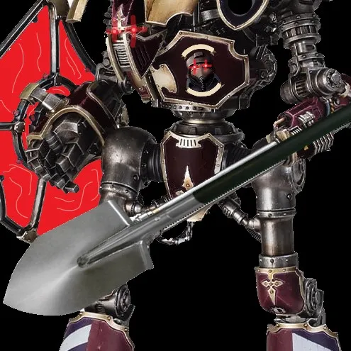 Cái xẻng của hiệp sĩ Trench Knight trong Warhammer 40k