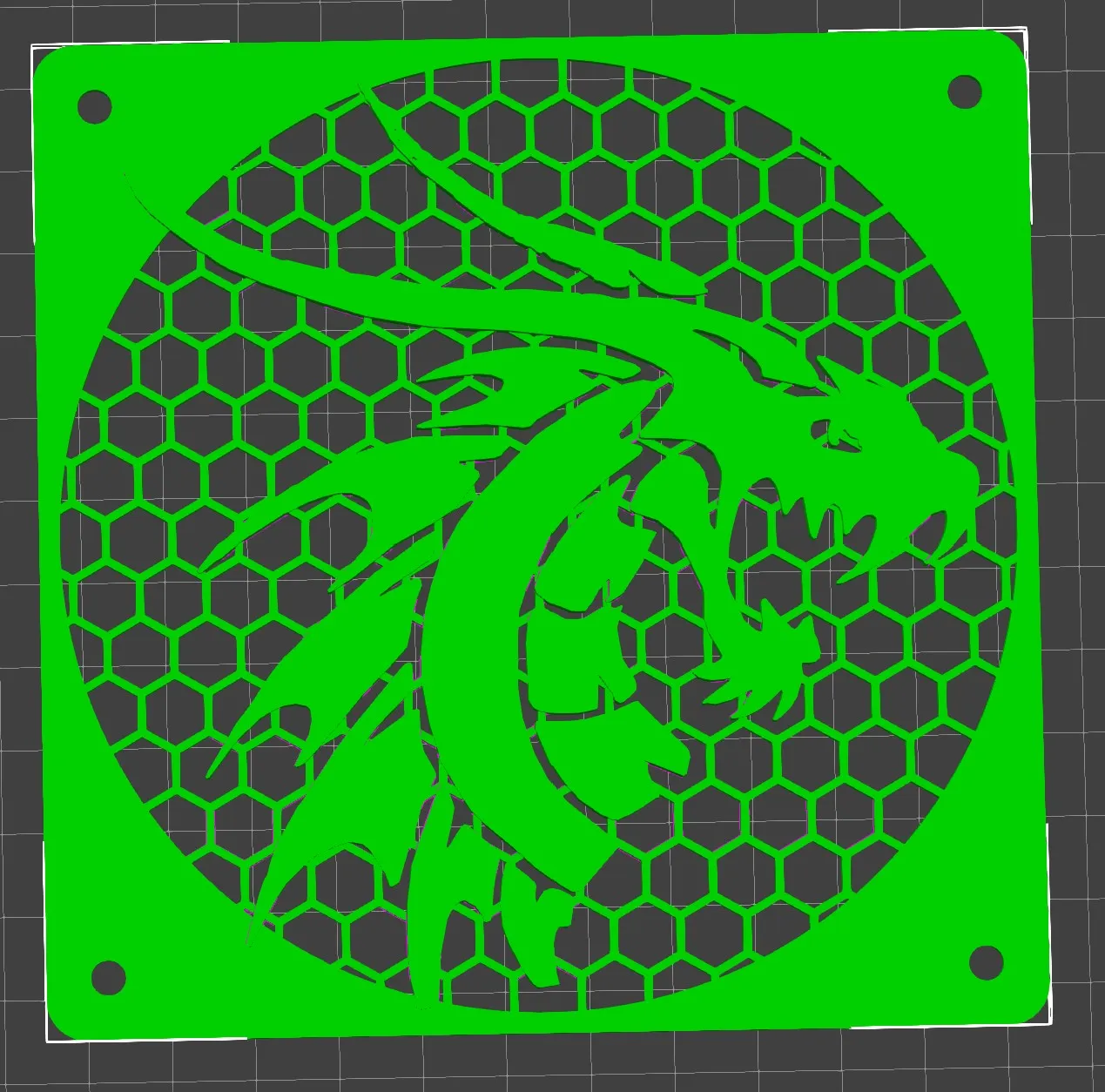 Quạt tản nhiệt phong cách rồng bộ tộc 120mm