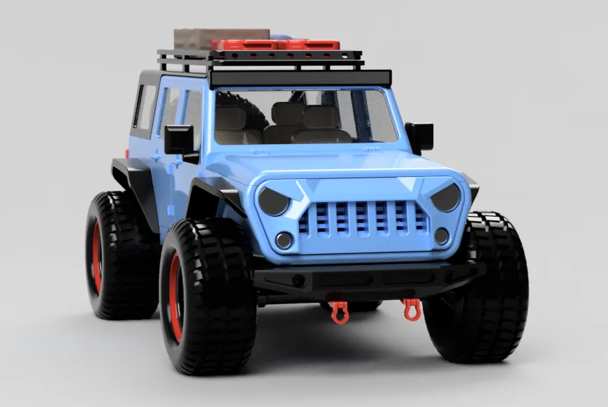 JEEP WRANGLER TỶ LỆ 1:12 VỚI MÁI CHE CÓ THỂ THÁO RỜI