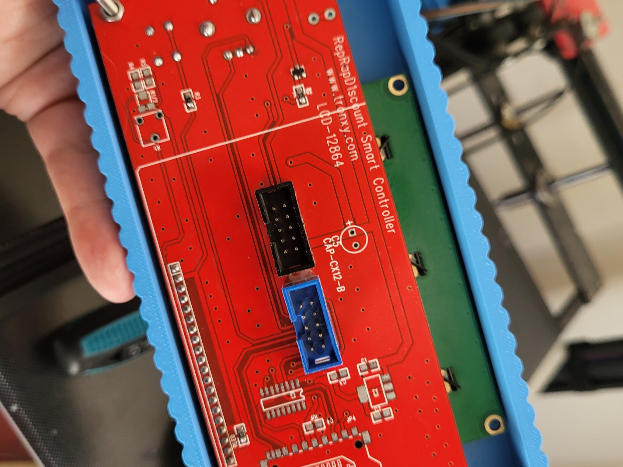 Vỏ điều khiển cầm tay Tronxy RepRapDiscount Smart Controller với núm điều khiển có rãnh và màn hình