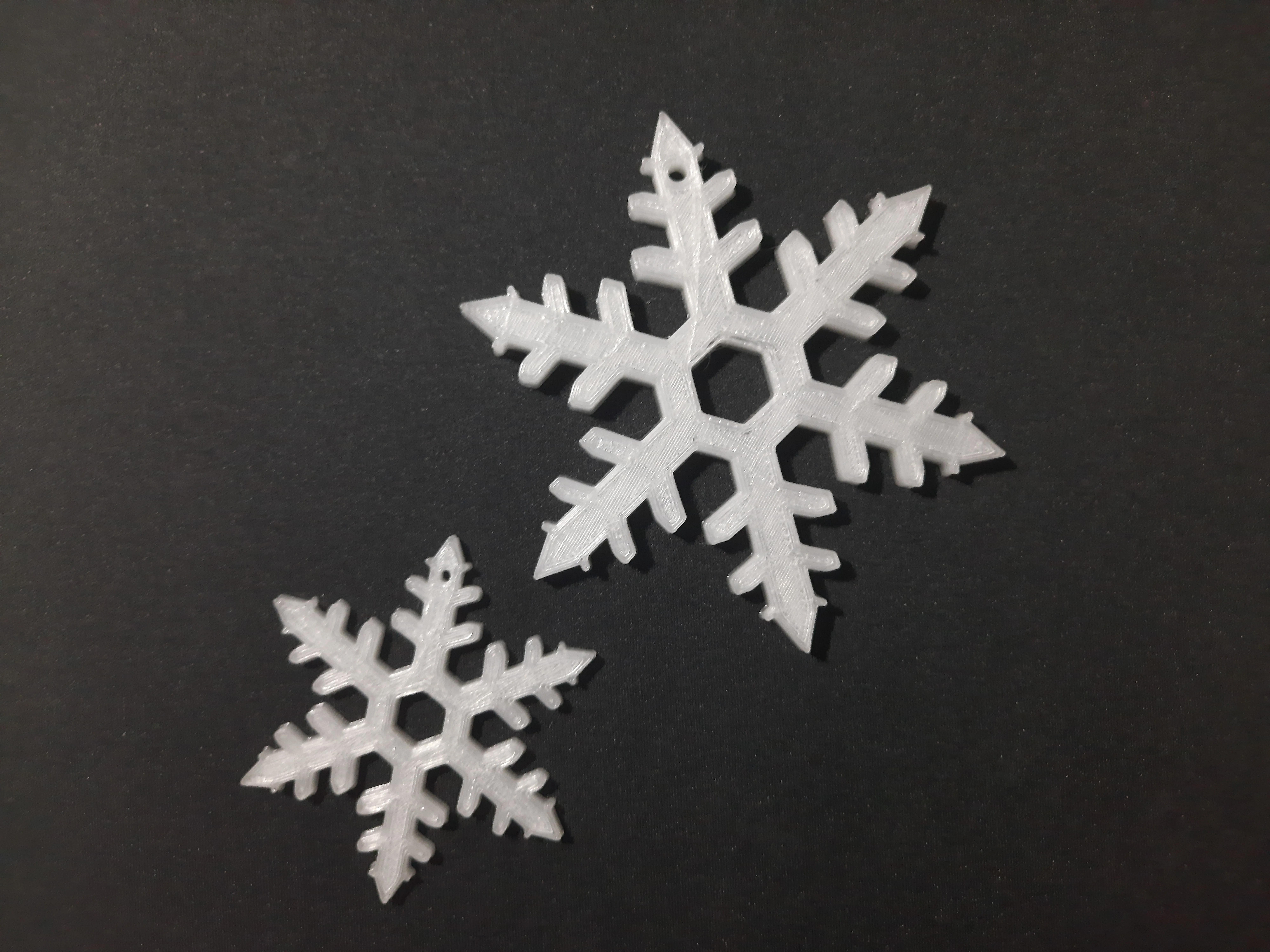 Đồ trang trí giáng sinh hình bông tuyết in 3D