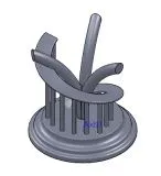 Mô hình nghệ thuật trừu tượng thử nghiệm máy in 3D