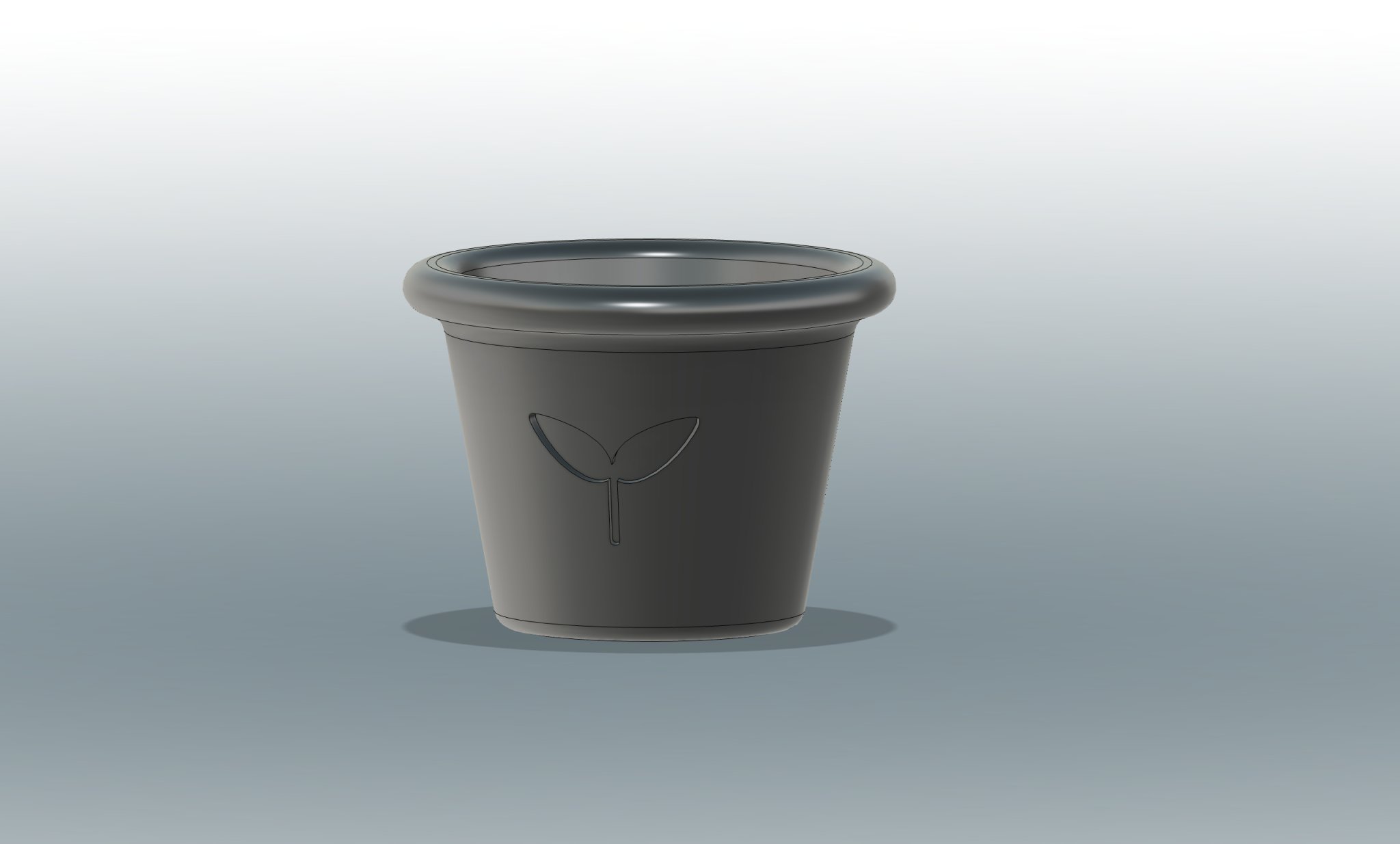 Chậu cây đơn giản với lỗ thoát nước