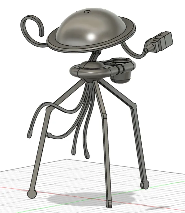 Máy Chiến Đấu Hành Tinh Đỏ theo phong cách HG Wells