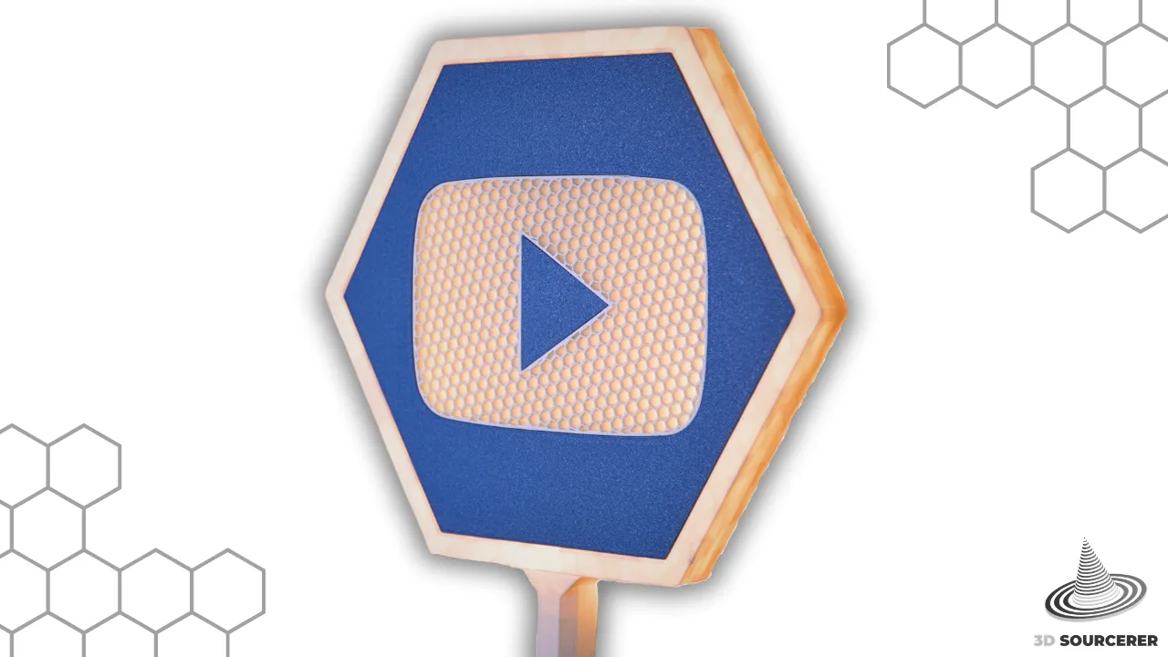 Biểu tượng nút phát YouTube phát sáng nền đẹp