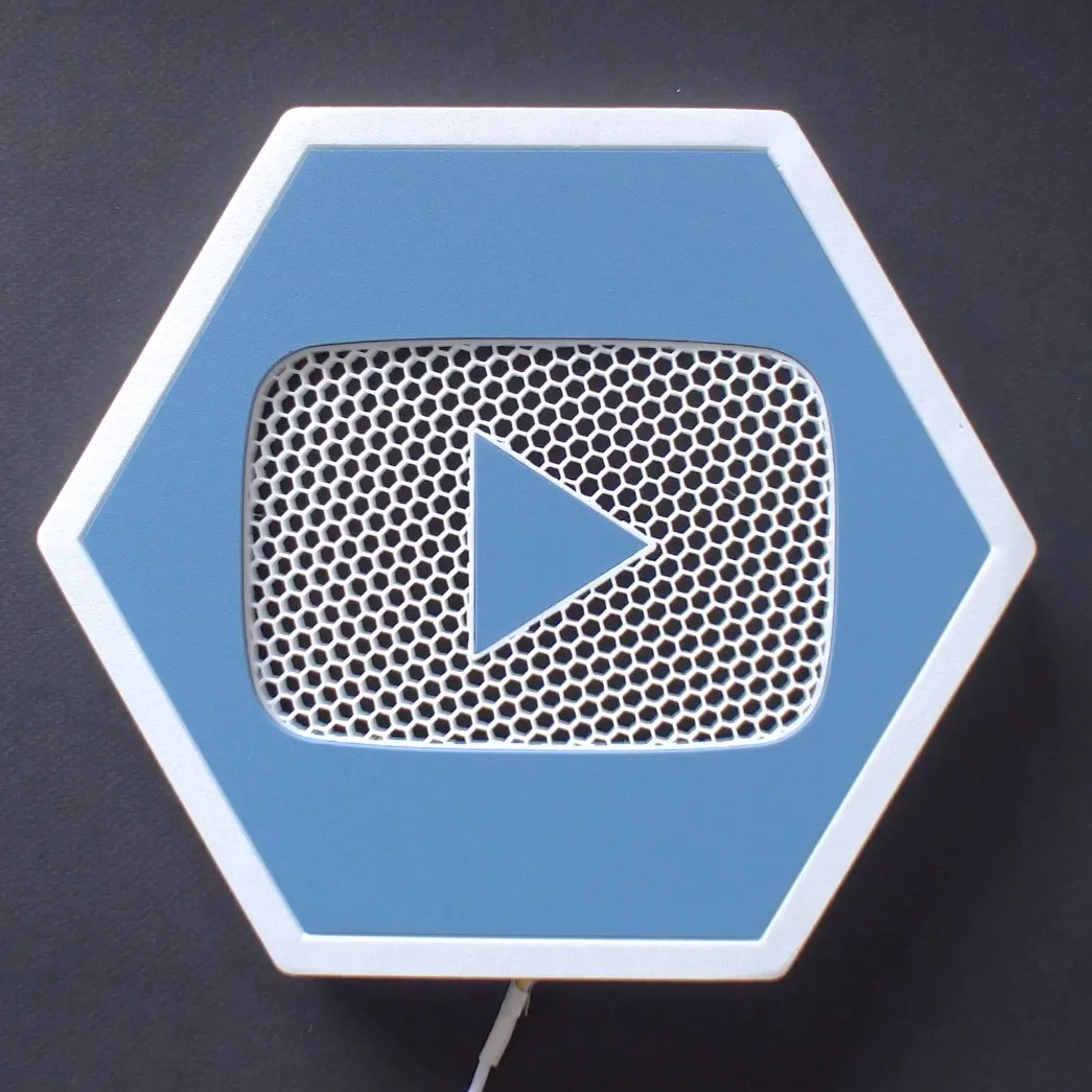 Biểu tượng nút phát YouTube phát sáng nền đẹp