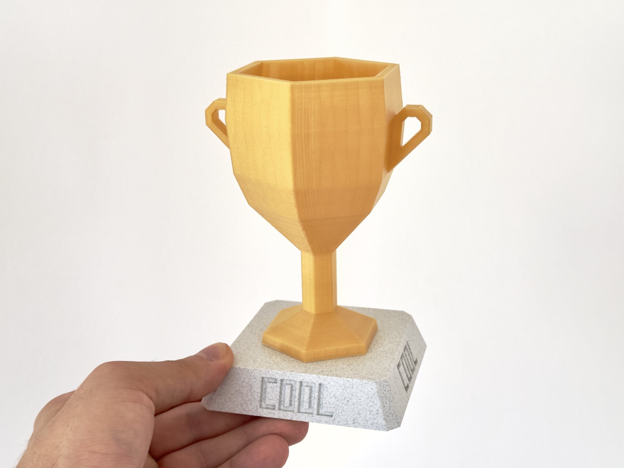 Cúp LowPoly độc đáo và phong cách