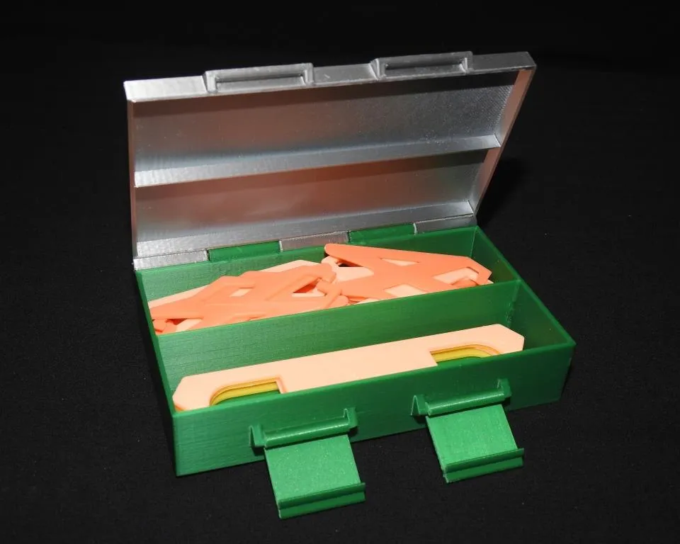 Hộp bản lề filament tùy chỉnh với tùy chọn chốt kép