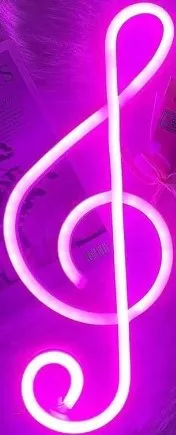 Nốt nhạc SOL với đèn LED Neon trang trí