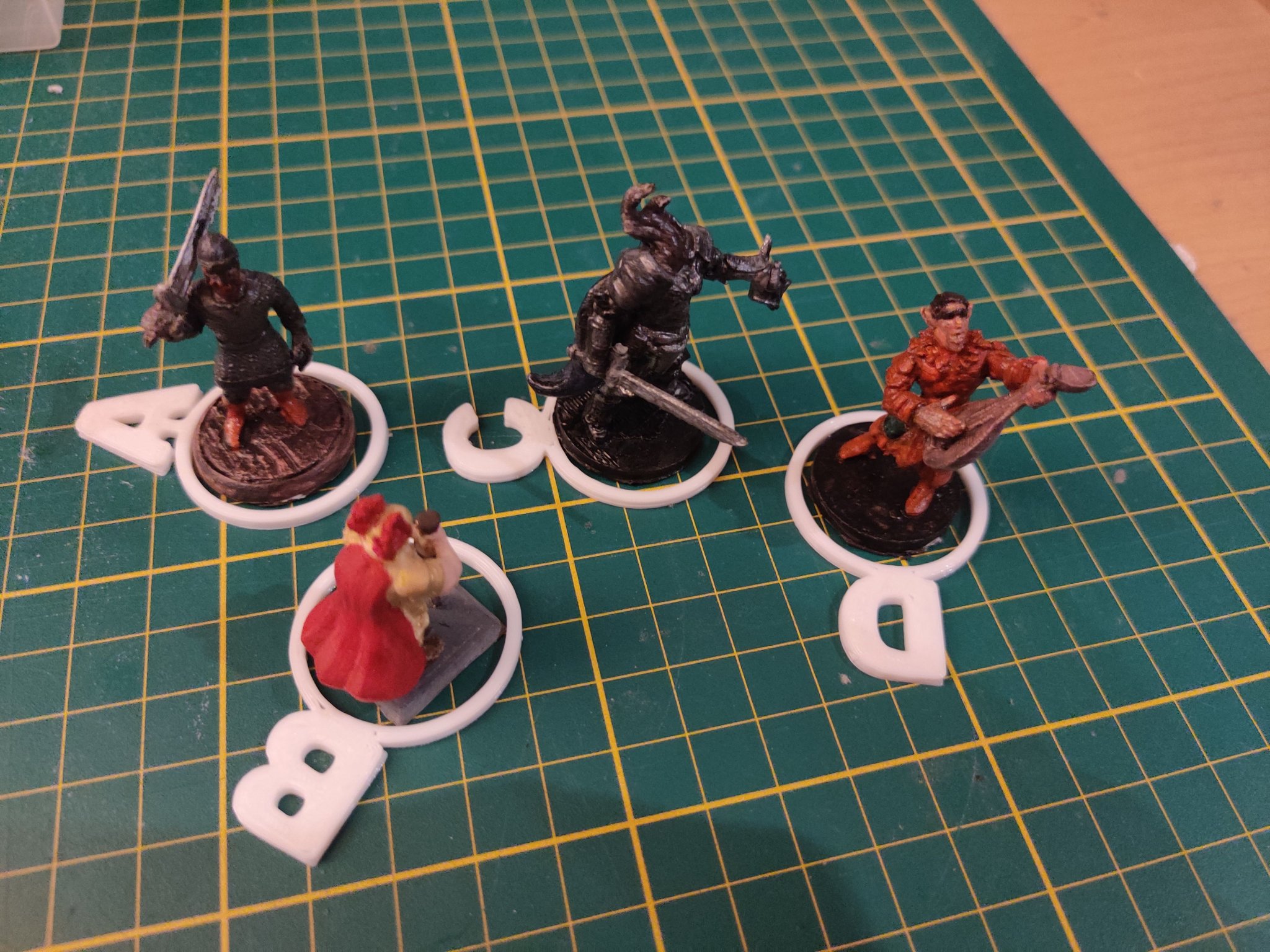 Dấu hiệu đánh dấu quái vật DND cho trò chơi bàn giấy