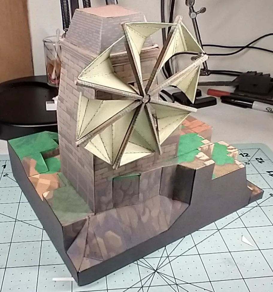 Cơ chế cối xay gió cho bản đồ papercraft Final Fantasy Tactics