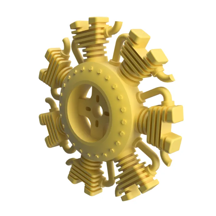 Động cơ giả lập dạng tròn 9 xi-lanh cho máy bay RC 28mm