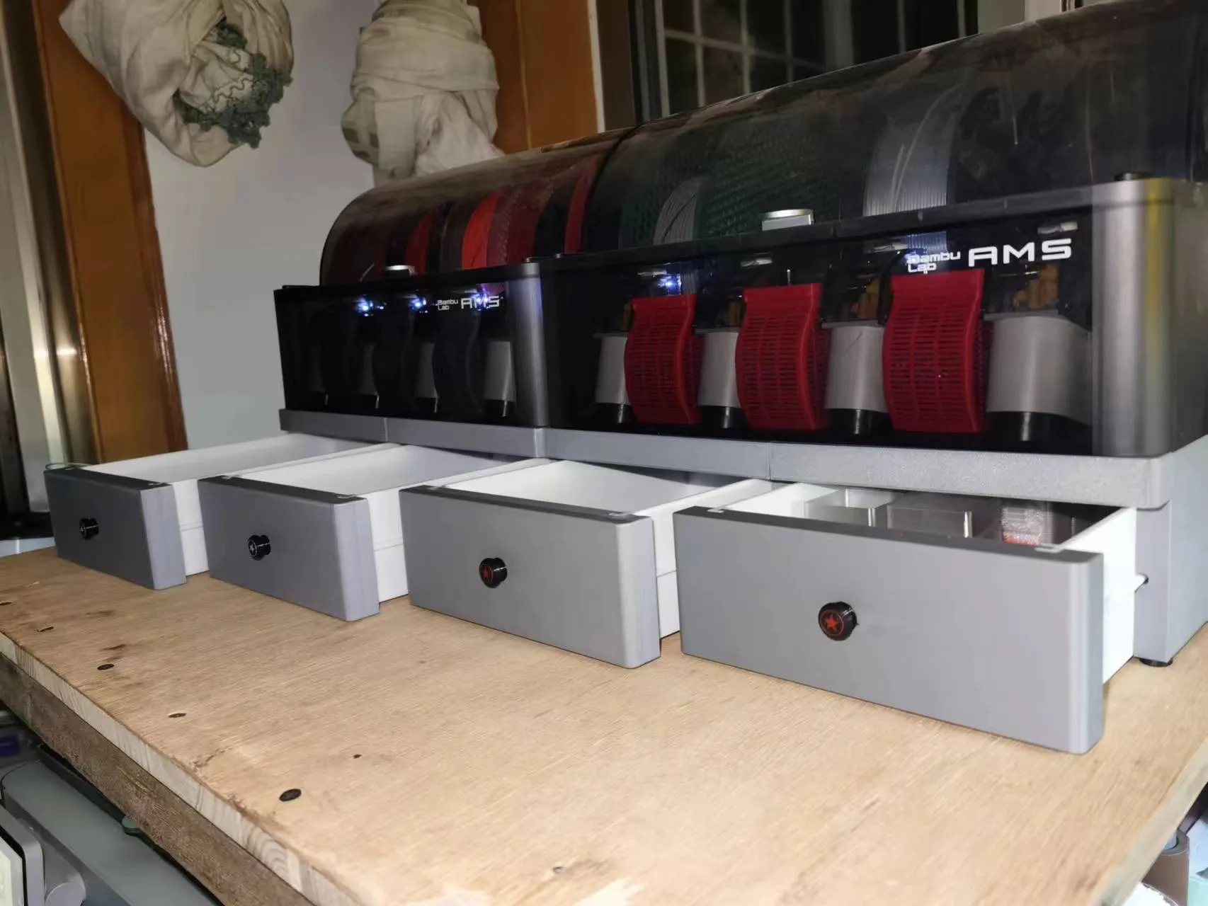 Giá đỡ ngăn kéo Bambu AMS cho máy in 3D