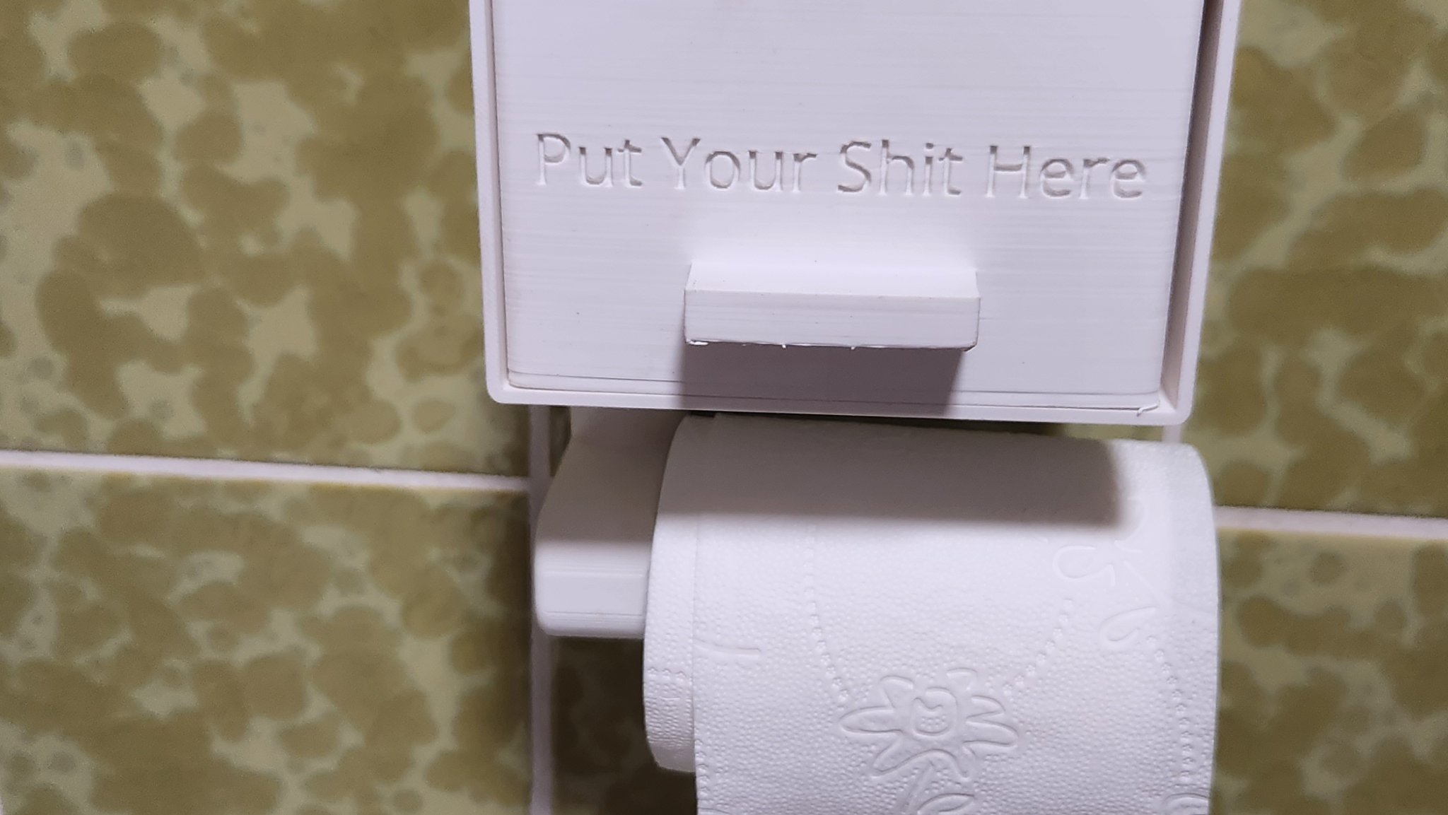 Giá đỡ giấy vệ sinh kèm thùng đựng băng vệ sinh