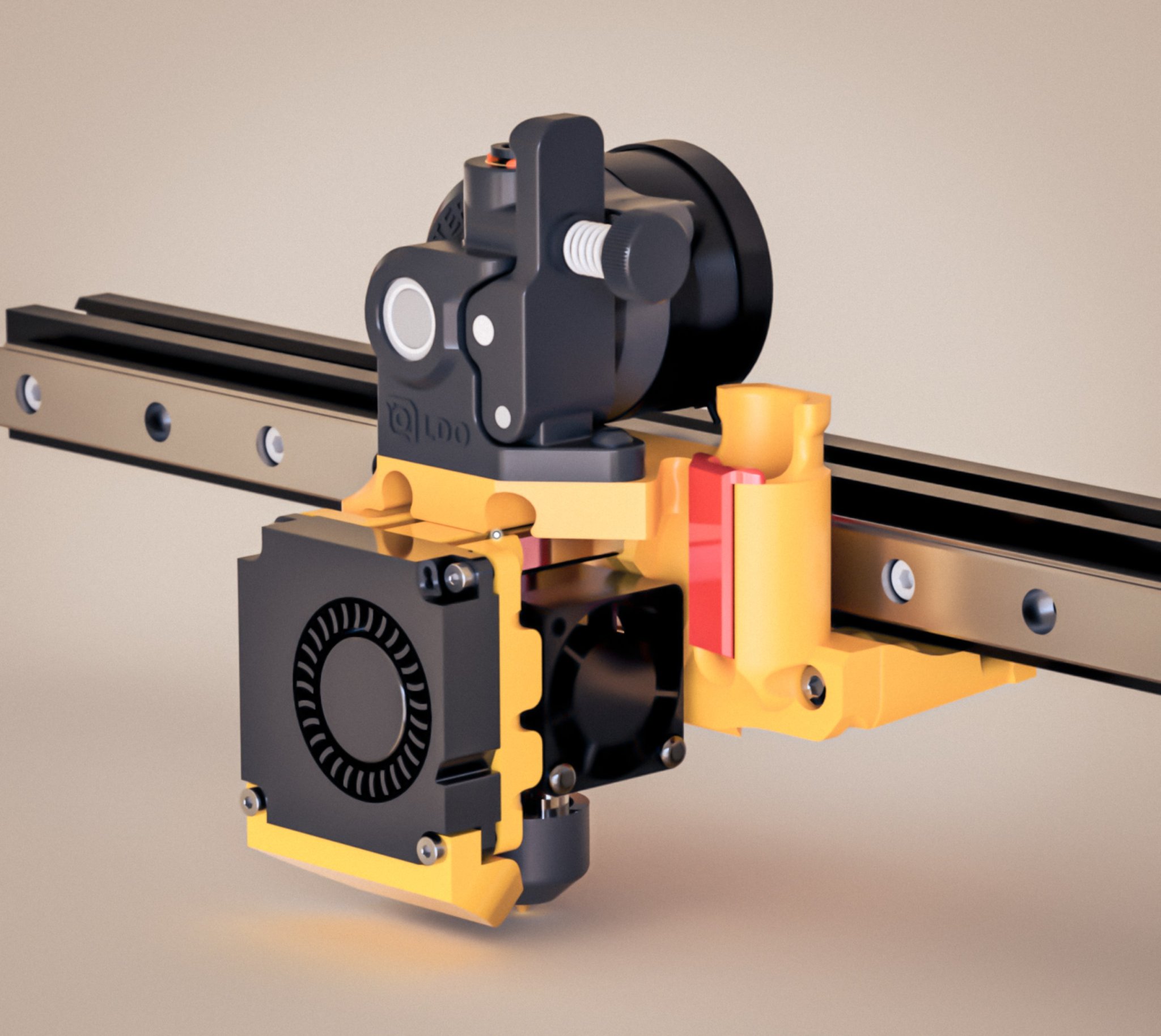 Bọc cho DropEffect XG hotend, extruder orbiter 2.0, ray tuyến tính - end...