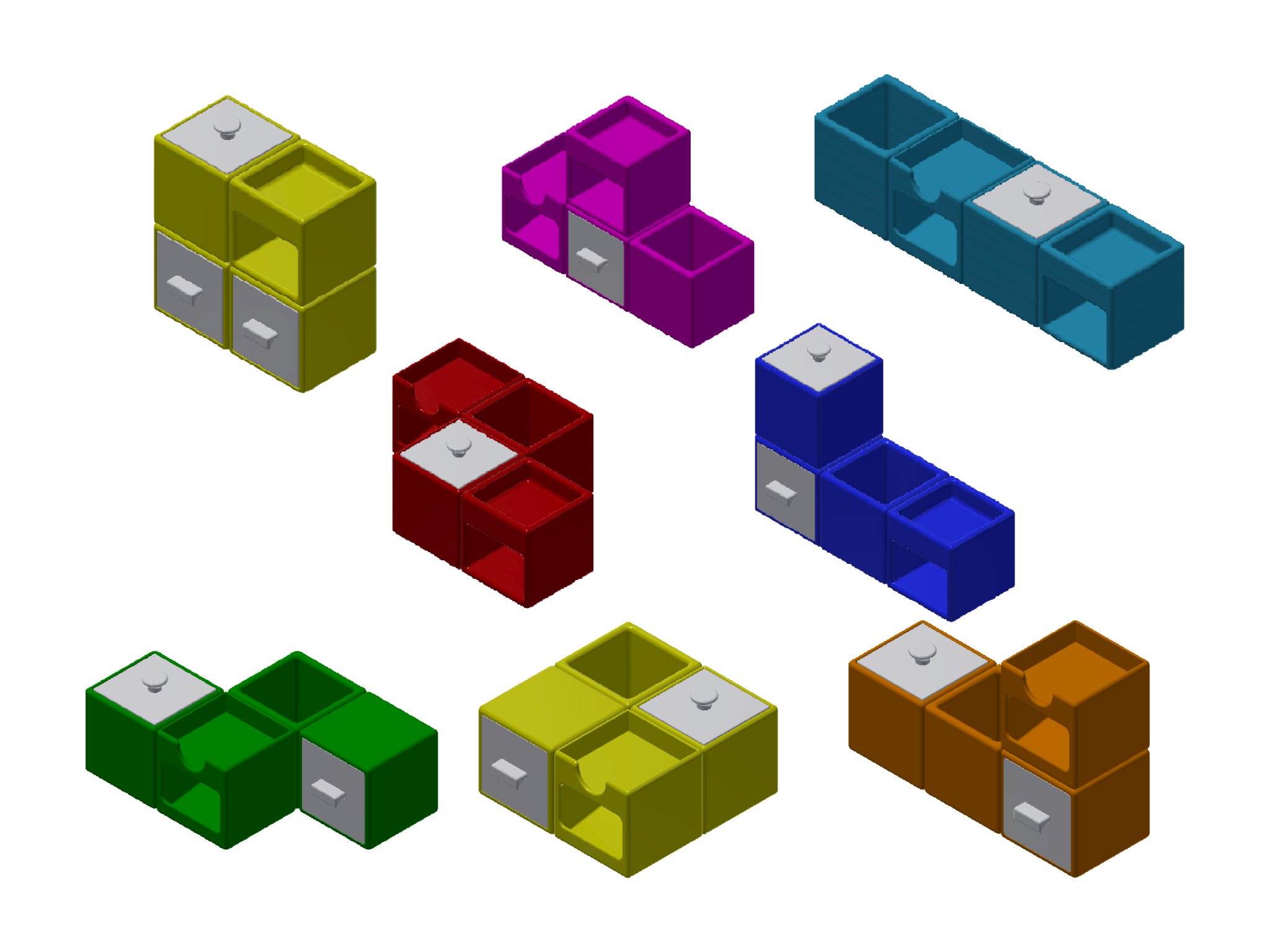 Giá đỡ bàn làm việc Tetris đa năng